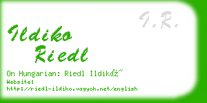 ildiko riedl business card